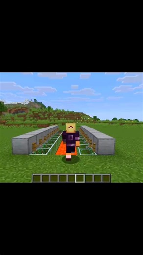 Automatic Glass Bridge in Minecraft #minecraft