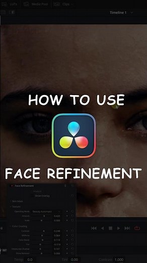HOW TO use FACE REFINEMENT tool in Davinci Resolve! Full in-depth video on channel! #davinciresolve