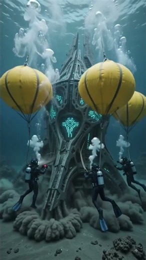 We Discovered a Giant Alien Base Under the Ocean… What Was Inside Shocked Everyone! 😱🌊👽#shorts