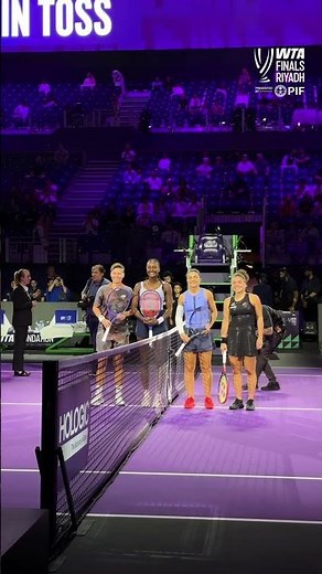 Day 1. Match 1. We are live at the WTA Finals Riyadh! #wta #tennis #sports