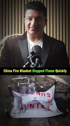1000°C Fire Blanket! China Ki New Fire Safety Technology 🔥