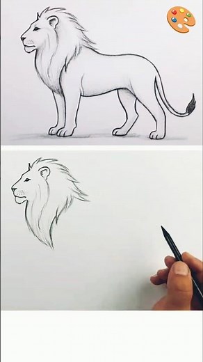 How to Draw a Lion Step by Step | Lion 🦁 Pencil Sketch Tutorial #pencildraw #pencilsketchings