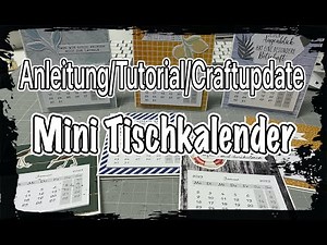 Instructions/Tutorial/Craftupdate Mini desk calendar, making calendars with paper, DIY stand-up c...