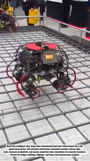 Amazing Rebar Tying Robot | Automatic Steel Rebar Binding Machine for Construction