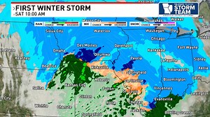 Our first winter storm of the season will be moving into the area tomorrow evening and areas of southeast Iowa and northern Illinois could see 5" of snow. Once that weather system passes by Saturday night, cooler temperatures will move in to start next week. Clouds will also stick around as well. | KTVO