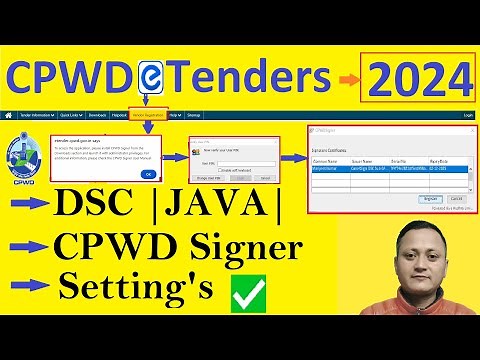 CPWD DSC, JAVA, em-Signer Settings for beginners | CPWD Latest Update 2024 #dsc #java #cpwdemsigner