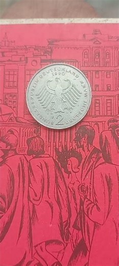 2 Deutsche Mark (Franz Josef Strauss), 1990, Federal Republic of Germany