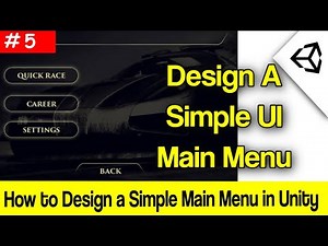 How to Create a Simple UI Main Menu in Unity 3D| UI Main Menu| Unity 3D in Urdu/Hindi| Inter Tricks