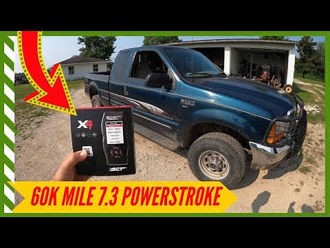 Bought a SCT X4 for my 60k mile Ford F250 7.3 Powerstroke Diesel with Money i made from Youtube