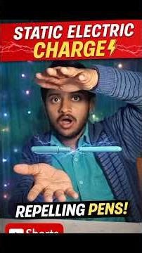 Static Electricity Experiment ⚡ | Do Pens Hawa Me Kaise Repel Hue? 😱