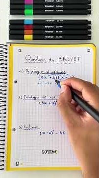 🔥 Développer/Réduire/Factoriser : TOUT en 1 vidéo ! 🎯📊 #shorts #maths