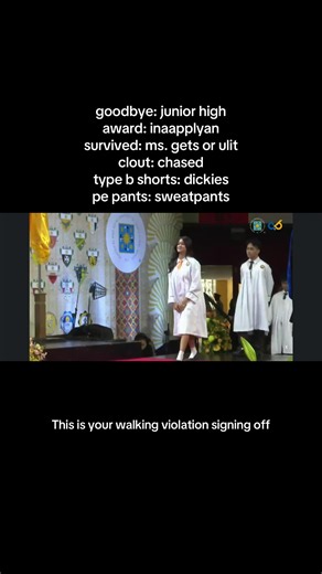 PEACE OUT USTJHS ! ✌️ #ust #ustjhs #thomasian #graduate #fyp | graduation walk