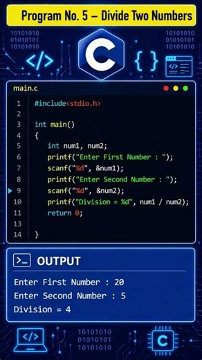Divide Two Numbers C Program 😱 Most Beginners Make This C Programming Mistake!