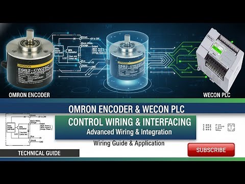 Rotary encoder wiring/connection with wecon plc//what is omron rotary encoder working principle.