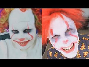 HOW TO DO IT THE CLOWN MAKEUP! TRYING 5 Easy Halloween Makeup Tutorials by Troom Troom