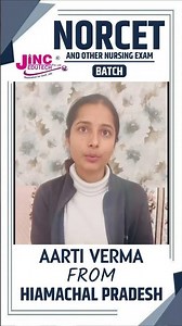 HIMACHAL PRADESH से AARTI BHAI (@JINC JODHPUR) आए NORCET के लिए #youtube #viral #admissionsopen