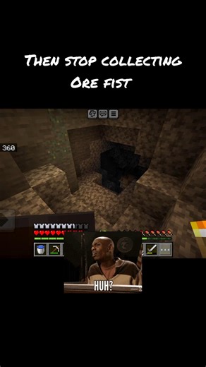 How to Explore Cave and mine ore in #minecraft #shorts