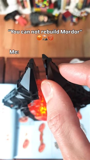 Palantir Lantern on Instagram: "Custom LEGO Lord of the Rings Sauron Eye light build🔥👁️🔥 #custom #lego #eye #light"