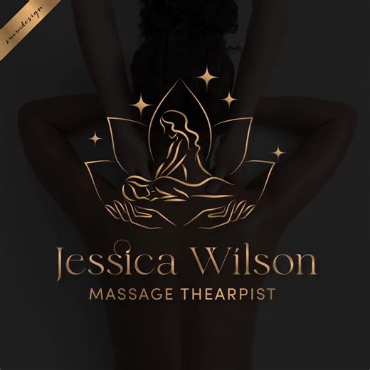 Massage Therapy Logo for Spa, Massage Therapist, Wellness 821 - Etsy