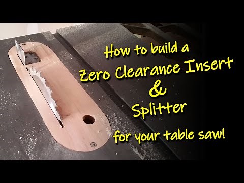 How to Build a Zero Clearance Insert and Splitter for a Table Saw | YeahPete