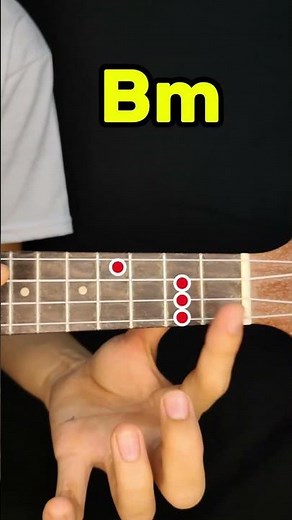 How to play Bm on ukulele #ukulelelesson #ukulele