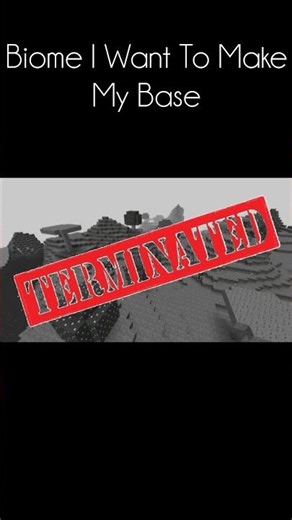 Biome I Want To Make My Base #viral #minecraft #gaming #memes #shorts #games #mcpe #savearavali