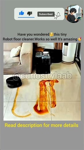 an other example of how 🤔 robot floor cleaner works #shorts #how #cleaning #robot #works