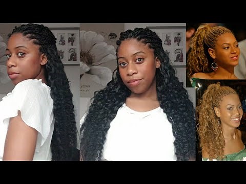 How to do Small pick and drop BOX BRAIDS - Day w me | TUTORIAL | Recreating BEYONCE'S BRAIDS