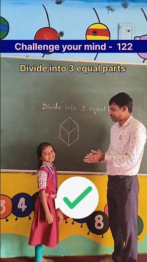 Divide into 3 equal parts ✨ | Challenge Your Mind | Logical thinking | Teacher Innovation Ideas #iq