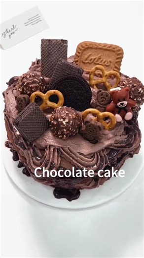Learn the chocolate cake making process quickly.#delicious #chocolate #cakes