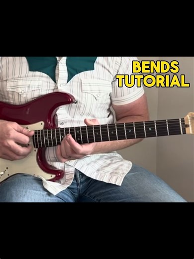 How To BEND Guitar Strings p4 #guitartutorial #guitarteacher #guitarshorts #guitarsdaily #guitar