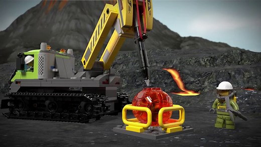 Watch LEGO City Volcano Explorers Volcano Crawler 60122 Creative Play Building Toy on Amazon Live