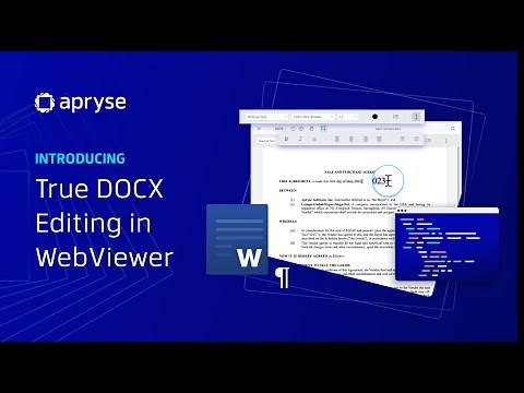 Introducing Native DOCX Editing in WebViewer