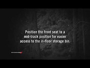 How to Access the In-Floor Storage Feature 2009–2020 Dodge Journey