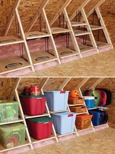 ATTIC STORAGE -- Wow, such an awesome idea!! Get the FULL instructions --> http://www.iheartorganizing.com/2014/05/uheart-organizing-diy-attic-storage.html | Spaceships and Laser Beams