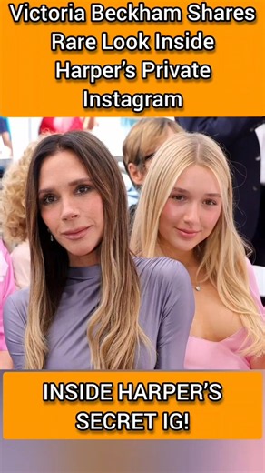Victoria Beckham Shares Rare Look Inside Harper’s Private Instagram #VictoriaBeckham #HarperBeckham