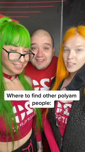 People ask us every day where do I find other poly people ...... watch til the end 🥰 #polyam #polyamorous #polyamory #polytriad #nonmonogomous