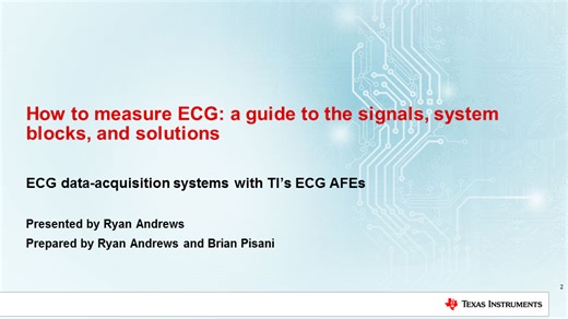 ECG の測定方法：信号、システム ブロック、およびソリューションのガイド | TI.com
