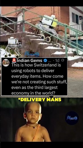 SWITZERLAND IS USING ROBOTS TO DELIVER EVERYDAY ITEMS 🤯#switzerland #items #delivery #robot #2025