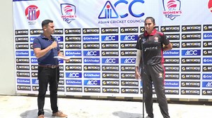 UAE vs Singapore player of the match, Esha Oza's humble words of encouragement are like music to our ears! Way to go, Esha! 👏 #ACC #cricket #t20Championship #T20Cricket #fixtures #upcoming #cricketlove #womenscricket #womenst20championship | Asian Cricket Council