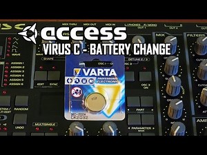 Access Virus C - How To Replace CR2032 ROM Battery