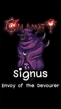 Signus, Envoy of the Devourer ใน Calamity Mod #thereaperth #lore #boss #signus