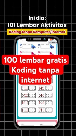 Lembar Kerja Koding tanpa komputer & internet - LK unplugged coding