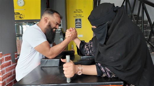 Epic Arm Wrestling Battle: Me vs My Wife – Who Dominated the Table? 💪😂 In this hilarious video, I challenged my wife to an intense arm wrestling match—full of grunts, giggles, and unexpected twists as we tested our strength and couple vibes! From the buildup to the shocking winner, her reactions were priceless. It's all fun and love in our playful showdown—watch to see who claimed victory and join the laughs! Perfect for couples who love a good challenge. Who's winning in your house? 😏❤️ #Arm
