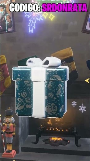 ¡ABRO el TERCER regalo de la cabaña de Navidad en Fortnite! 🎁🎄 #shorts