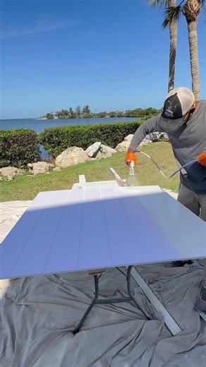 Preparación con pintura para la instalación de paneles de (PVC)