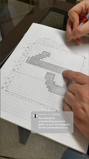 Programming in BASIC: Making a custom sprite for a “type in” Commodore 64 game #retrogaming #coding