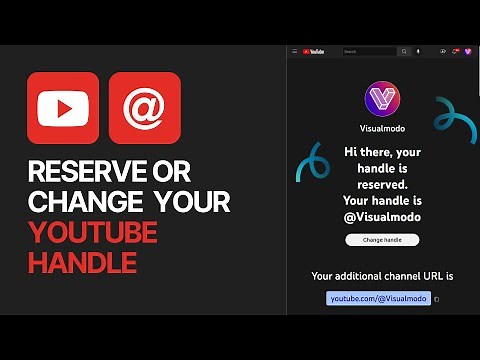 How To Reserve or Change YouTube Handle The @ or Tag To identify Your Channel