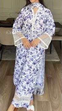 Printed Suit New Lace Design||Stylish and Trendy Laces on Printed Dress|#girlsfashion #eidlook