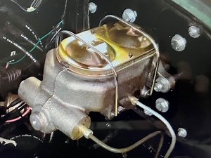 Soft brake pedal fix 1954 Chevy, Aftermarket master cylinder, pedal adjustment and bleeding.